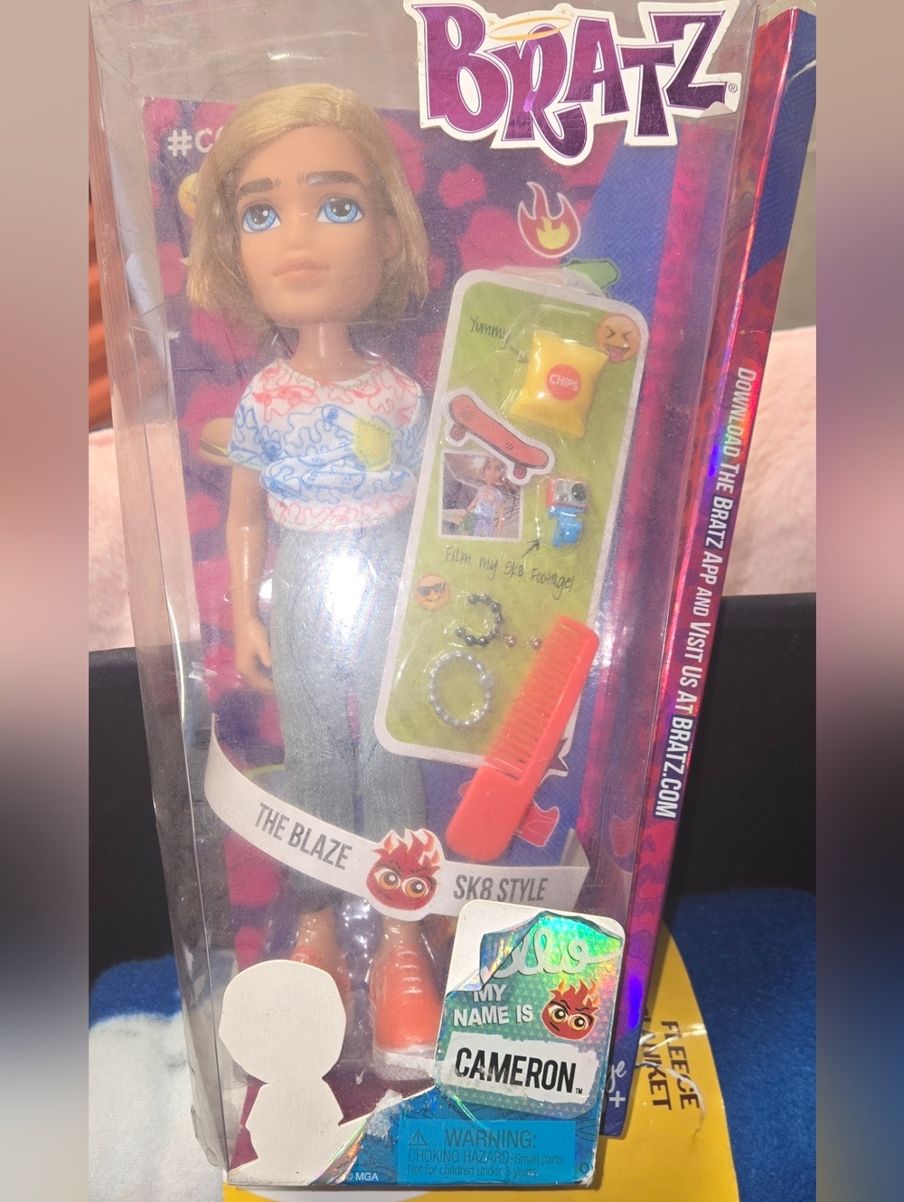 Bratz The Blaze Doll - Blonde with Blue Eyes and Orange Accessories